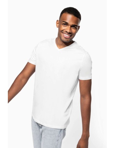 K-KA3014-MEN'S SHORT-SLEEVED V-NECK T-SHIRT